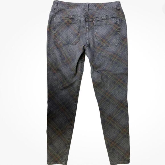 Prana Plaid Ankle Zip Jeans size 0 - Picture 3 of 9